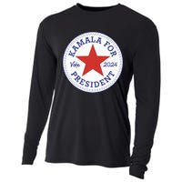 Kamala Harris For Madam President 2024 Feminist Supporters Cooling Performance Long Sleeve Crew