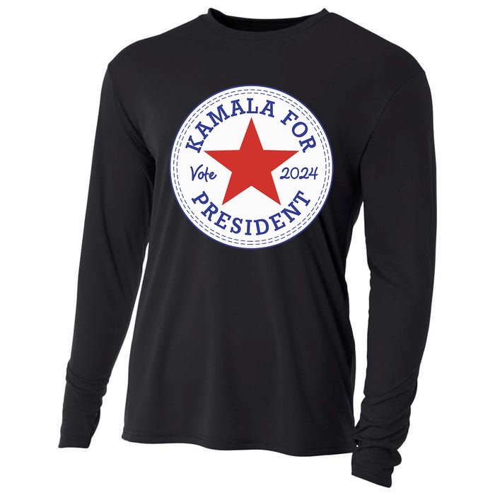 Kamala Harris For Madam President 2024 Feminist Supporters Cooling Performance Long Sleeve Crew