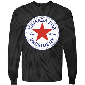 Kamala Harris For Madam President 2024 Feminist Supporters Tie-Dye Long Sleeve Shirt