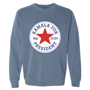 Kamala Harris For Madam President 2024 Feminist Supporters Garment-Dyed Sweatshirt