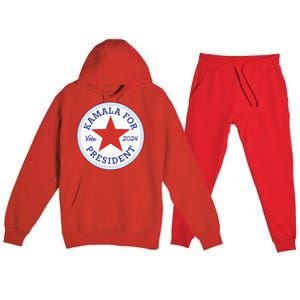 Kamala Harris For Madam President 2024 Feminist Supporters Premium Hooded Sweatsuit Set