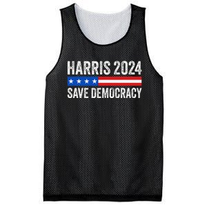 Kamala Harris For President 2024 Save Democracy Gift Mesh Reversible Basketball Jersey Tank