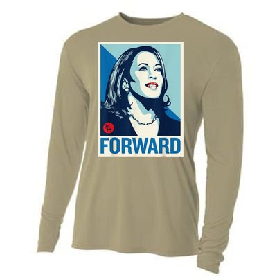 Kamala Harris Forward 2024 Presidential Election President Cooling Performance Long Sleeve Crew