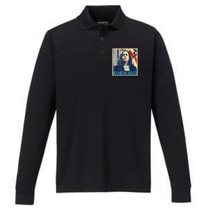 Kamala Harris Forward Performance Long Sleeve Polo