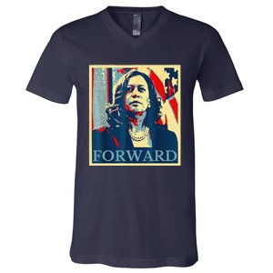 Kamala Harris Forward V-Neck T-Shirt