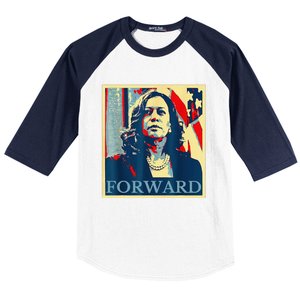 Kamala Harris Forward Baseball Sleeve Shirt