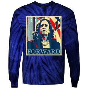 Kamala Harris Forward Tie-Dye Long Sleeve Shirt