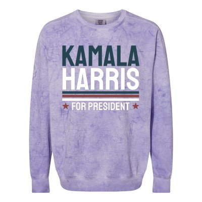 Kamala Harris For President 2024 Election Colorblast Crewneck Sweatshirt