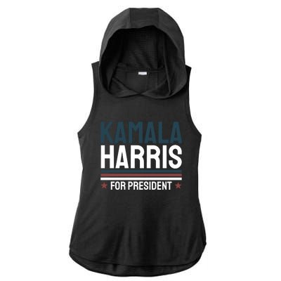 Kamala Harris For President 2024 Election Ladies PosiCharge Tri-Blend Wicking Draft Hoodie Tank