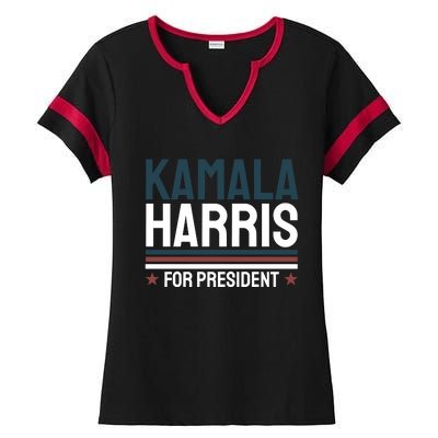 Kamala Harris For President 2024 Election Ladies Halftime Notch Neck Tee