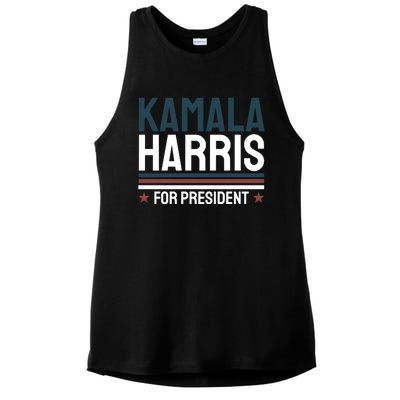 Kamala Harris For President 2024 Election Ladies PosiCharge Tri-Blend Wicking Tank