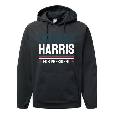 Kamala Harris For President 2024 Election Performance Fleece Hoodie