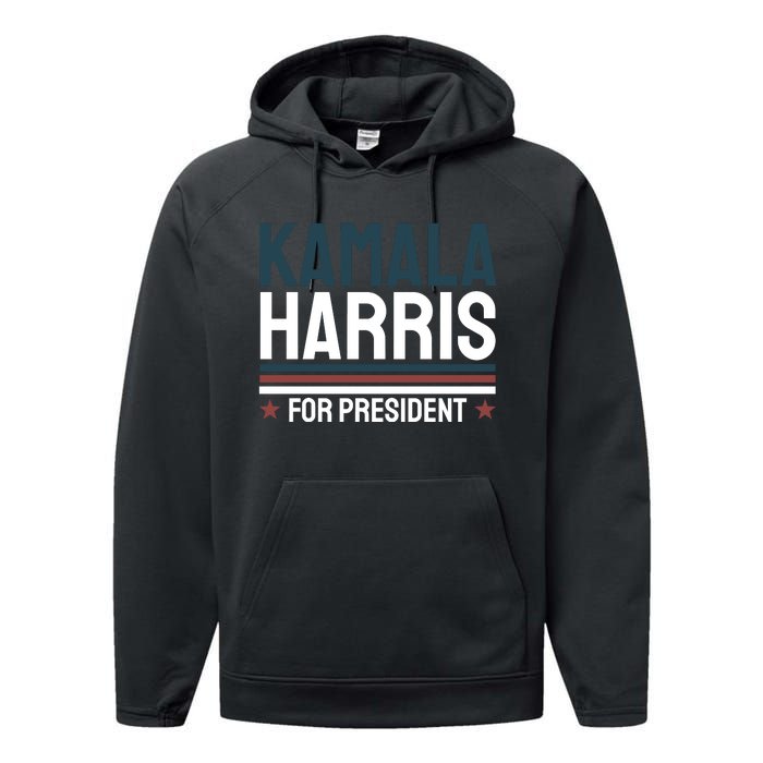 Kamala Harris For President 2024 Election Performance Fleece Hoodie