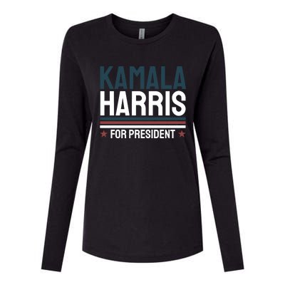 Kamala Harris For President 2024 Election Womens Cotton Relaxed Long Sleeve T-Shirt