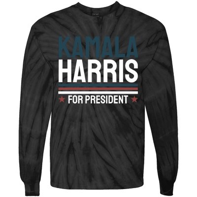 Kamala Harris For President 2024 Election Tie-Dye Long Sleeve Shirt