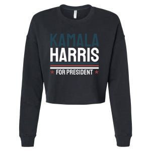 Kamala Harris For President 2024 Election Cropped Pullover Crew