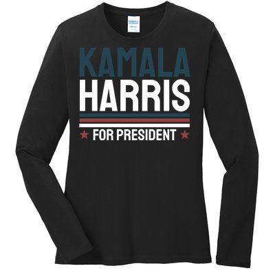 Kamala Harris For President 2024 Election Ladies Long Sleeve Shirt