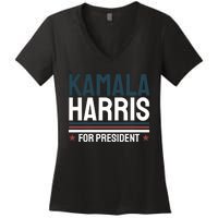 Kamala Harris For President 2024 Election Women's V-Neck T-Shirt