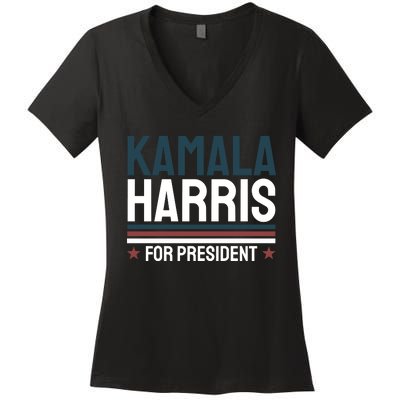 Kamala Harris For President 2024 Election Women's V-Neck T-Shirt