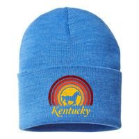 Kentucky Horse Farm Riding Competition Racing Derby Infield Gift Sustainable Knit Beanie