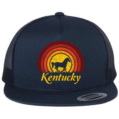 Kentucky Horse Farm Riding Competition Racing Derby Infield Gift Flat Bill Trucker Hat