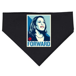 Kamala Harris Forward 2024 USA-Made Doggie Bandana