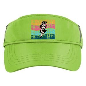 Kindergarten Happy First Day Of School Kindergarten Back To School Adult Drive Performance Visor