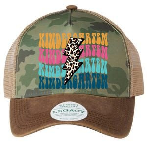 Kindergarten Happy First Day Of School Kindergarten Back To School Legacy Tie Dye Trucker Hat