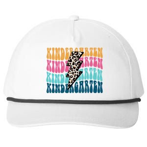 Kindergarten Happy First Day Of School Kindergarten Back To School Snapback Five-Panel Rope Hat