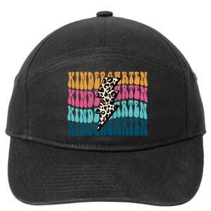 Kindergarten Happy First Day Of School Kindergarten Back To School 7-Panel Snapback Hat