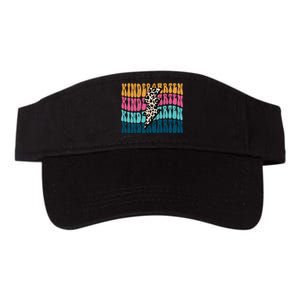 Kindergarten Happy First Day Of School Kindergarten Back To School Valucap Bio-Washed Visor