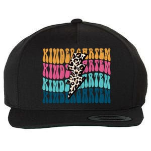 Kindergarten Happy First Day Of School Kindergarten Back To School Wool Snapback Cap