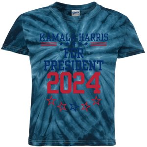 Kamala Harris For President 2024 Kids Tie-Dye T-Shirt