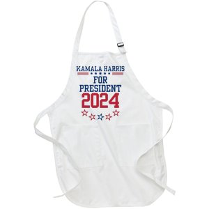 Kamala Harris For President 2024 Full-Length Apron With Pockets