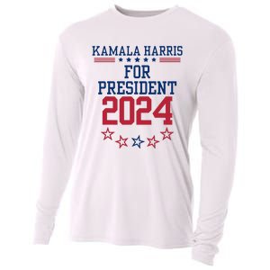 Kamala Harris For President 2024 Cooling Performance Long Sleeve Crew