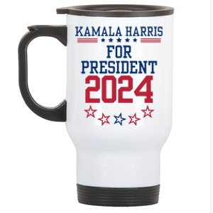 Kamala Harris For President 2024 Stainless Steel Travel Mug