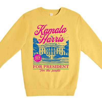 Kamala Harris For The People 2024 Election President Premium Crewneck Sweatshirt