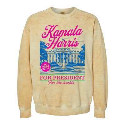 Kamala Harris For The People 2024 Election President Colorblast Crewneck Sweatshirt