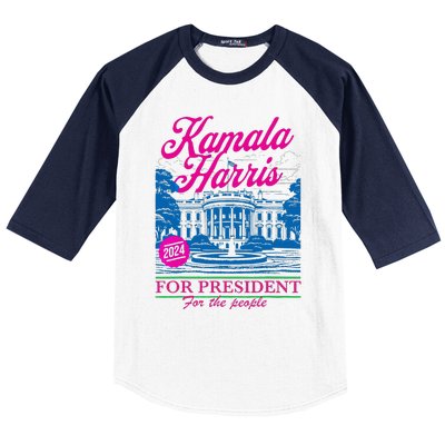 Kamala Harris For The People 2024 Election President Baseball Sleeve Shirt