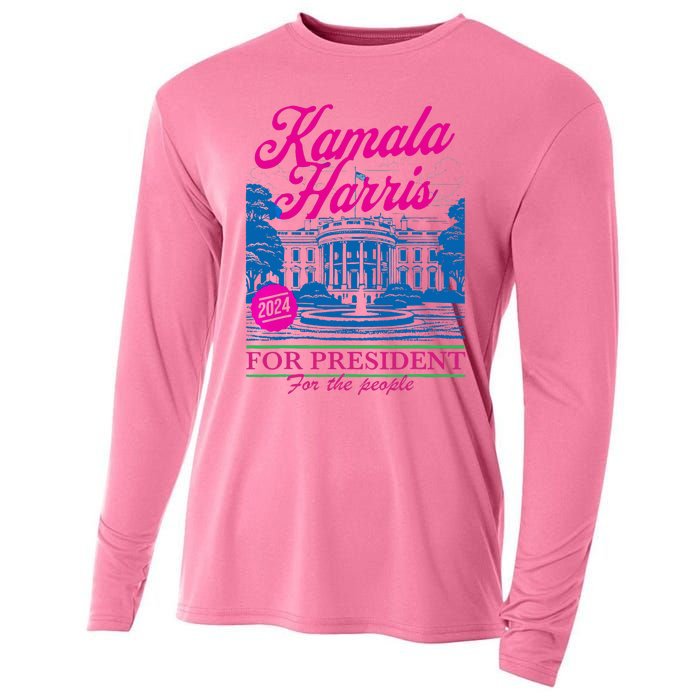 Kamala Harris For The People 2024 Election President Cooling Performance Long Sleeve Crew