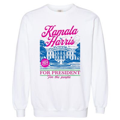 Kamala Harris For The People 2024 Election President Garment-Dyed Sweatshirt