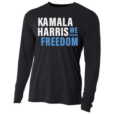 Kamala Harris For President 2024 Election Campaign Freedom Cooling Performance Long Sleeve Crew