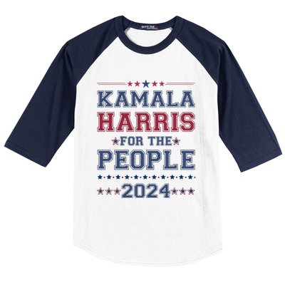 Kamala Harris For The People 2024 Election Baseball Sleeve Shirt