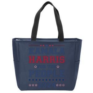 Kamala Harris For The People 2024 Election Zip Tote Bag