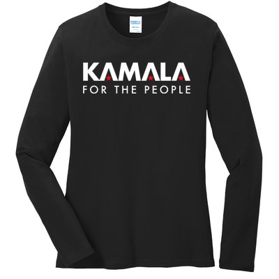 Kamala Harris For The People Ladies Long Sleeve Shirt