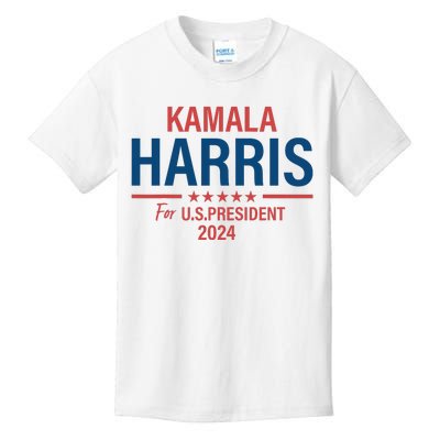 Kamala Harris For President 2024 Election Kids T-Shirt