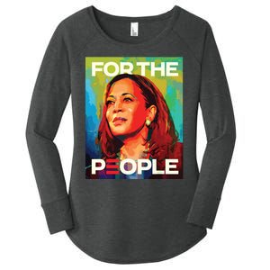 Kamala Harris For All People Vice President 2024 Women's Perfect Tri Tunic Long Sleeve Shirt