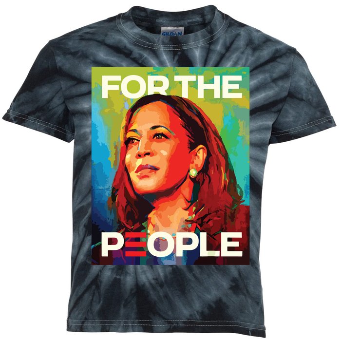 Kamala Harris For All People Vice President 2024 Kids Tie-Dye T-Shirt