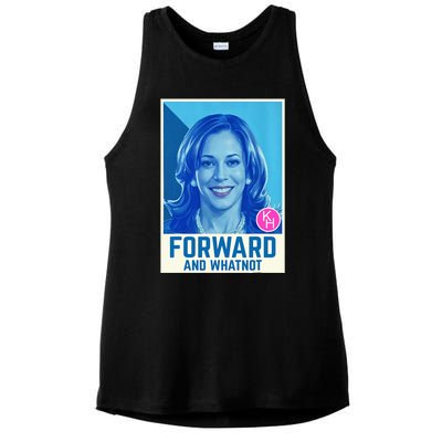 Kamala Harris Forward And Whatnot 2024 Presidential Ladies PosiCharge Tri-Blend Wicking Tank