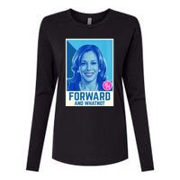 Kamala Harris Forward And Whatnot 2024 Presidential Womens Cotton Relaxed Long Sleeve T-Shirt